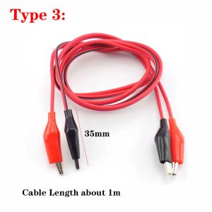 Alligator Cilps to USB Plug Test Cable Lead Jumper Wire Male Female Jack Dual Probe Crocodile Clip Electric DIY Power Supply