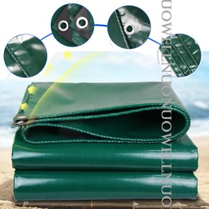 Thicken 400GSM Green PVC Rainproof Cloth Garden Gazebos Awning Cover Swimming Pool Canvas Heavy Duty Truck Canopys Tarpaulin