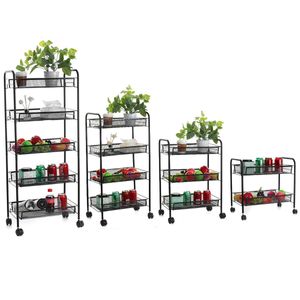 Kitchen Island Cart Metal Storage Rack de armazenamento removível Kitchen Hous Home Organizer Banheiro Prateleira