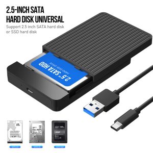 Custodia da 2,5 pollici HDD Caso SATA 3.0 a USB 3.1 Tipo C 5 Gbps per supporto SSD SSD HDD MAX 4TB