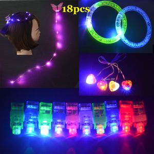 LED Light Party Favors Favors Blow Bransoletka LED Stylizacja włosów narzędzia palca światło pasek na głowę urodziny ślub świąteczny navidad