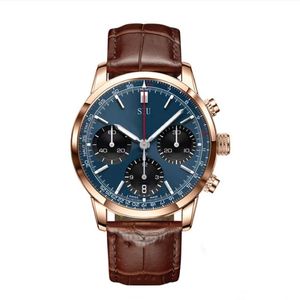 Relógios masculinos de 42 mm para viajantes de negócios Urban Explorers Neutro Wristwatch Man Japan VK Movimento Quartz Watch294f