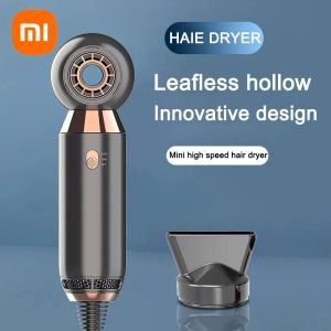 Dryers Xiaomi Leafless Hair Dryer Portable Travel Mini Hair Dryer Home Electric Hair Dryer Hotel Hair Dryer Wall Mounted 110V220V