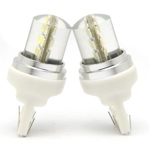 2PCS 7443 T20 자동 스트로브 플래시 LED 전구 2835 12 SMD BLINK 실리콘 쉘 12 칩 콜드 흰색 색상 580 W215W 자동차 조명 7535135