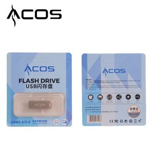 Przechowywanie ACOS 100PCS Metal Silver2.0USB 32 GB/64 GB/128 GB Przenośne przechowywanie biurowe