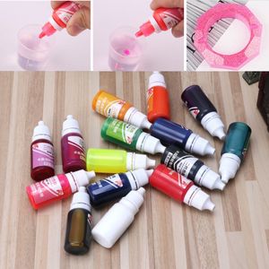 2022 New 10ml 15 Color Epoxy UV Resin Colorant Jewelry Liquid Pigment Bath Bomb Soap Dye