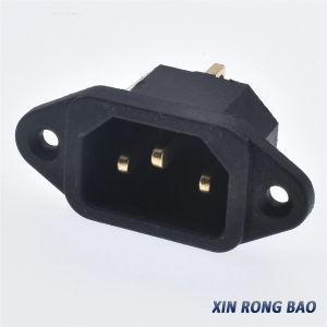 HOT SALE C13 16A AC Inlet Sockets Anslutningar C14 250V 16A Kvinnlig 3pin Kraftanslutningsskruv Fixing Hole All Bronze Hot New AC-04