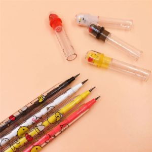 4pcs Frango fofo Lápis não afastados HB Ferramenta de estudantes de escrita Kawaii Stationaria lápis para crianças material de escritório escolar