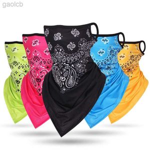 Modegesichtsmasken Hals Giterin Multifunktionales Motorrad Paisley Bandana Wickel-Ear-Gesichtsrohr-Schalmaske Windschutz Sonnenschutzmittel Radsporthalle Gitzer Abdeckung 240410