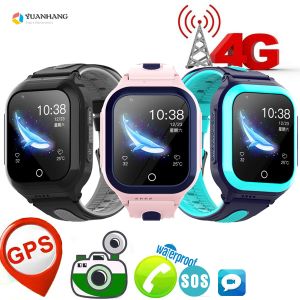 Смотреть IP67 водонепроницаемые 4G удаленная камера GPS Wifi Child Student SmartWatch SOS -видео -монитор