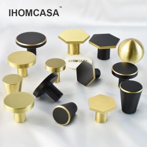 Ihomcasa Brass Gold Murbints Handles для шкафов и ящиков шкаф для дверной ручки шкаф для обуви