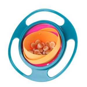 Baby Bowl Universal Gyro Bowl Praktisches Design Kinder 360 Grad Drehbalance Gyro Regenschale verschüttetes Schüsselgeschirr Geschirr