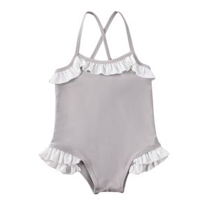 Summer Kids Baby Girls One-Piece Bikini Set Swimsuit Swimwear Bathing Suit Beachwear Bodysuit Cute Clothing