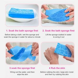 Bath Soft Body Exfoliator Sponge Body Scrub Sponge Dead Skin Removal Bath Exfoliating Scrub Sponge Body Dusch Cleansing Brush