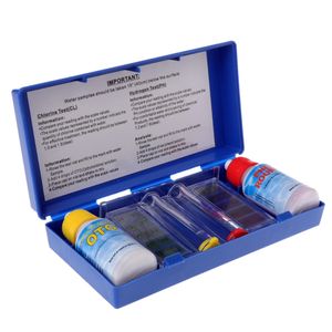 Swimming Pool Water Quality PH Test Kit Chlorine Liquid Hydroponics Aquarium PH Measuring for Cleaner Accessories