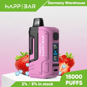 Nowy model Puff Vape 15000 Dostosowane 15K Puffs Vape napełniony 20 ml 2% 5% Sok Soków Vape Ecigarerette