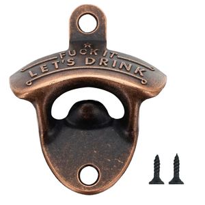 1PC Metal Bottle Opener Wall Mounted Vintage Retro Hanging Beer Opener BBQ Tools Bar Kitchen Accessories for Bar Pub BBQ