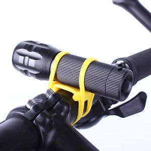 Silikon Dünya Bisiklet Talonu Silikon Strap Bandı Bisiklet Hafif Tutucu Telefon Sabitleme Elastik Kravat Meşalesi El Feneri Bandaj