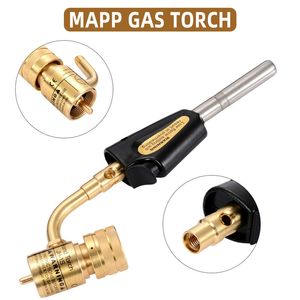 Mapp Propan Gas Welding Terches Metal Turbootorch Brazying Solder Shlumbing Blow Torch Turing