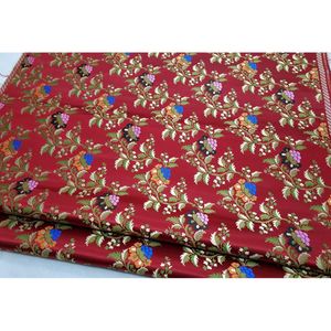 CF1061 Red Satin Jacquard Fabrics for Women's Suit Skirt and Satin Dress, High-end Garment Fabric, Sewing Materials