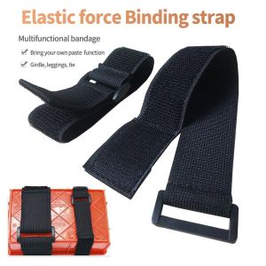 5st. Återanvändbar elastisk fästkabelbindningar Magiska remmar Elastisk krokslingan Fäster Strap Cable Management Wire Organizer Wrap