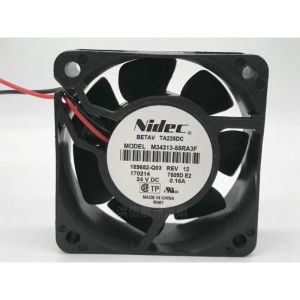 Pads New CPU Fan for Nidec M3431355RA3F DC24V 0.16A Inverter Cooling Fan 6025 60*60*25mm