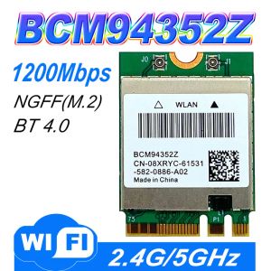 Карты BCM94352Z DW1560 867 Мбит / с Bluetooth 4.0 802.11ac NGFF M.2 WLAN WLAN CARD для ноутбука Windows Mac OS