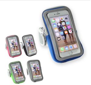 ユニバーサル防水携帯電話スポーツアームバンドケースiPhoneランニング電話アームバンドBrassard Telephone Arm Bag Pouch for4035334