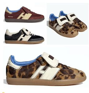Designer 2024 Ny Leopard Print Cow Color Casual Board Shoes for Men Step Shoes