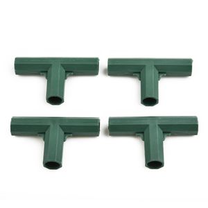4Pcs Plastic Garden Climb Plant Awning Joints Connector 16MM Tube Connector Frame Greenhouse Bracket