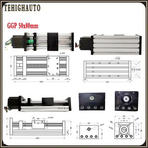 線形ガイドスライドテーブルNEMA23 1.2NMステッピングモータードライバーキット50-300mmストロークスライドテーブルガイドレールボールスクリューSFU 1605