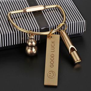 Creative Brass Keychain Portable Key Ring Pendant Whistle Ruler Buckles DIY Unique Organizer Tools Jewelry Keychain Accessories