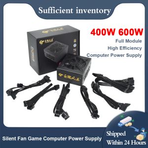 供給400W 600W 110230VフルモジュラーSFXマイクロ80プラスブロンズPSU高効率サイレントファンゲームコンピューター電源