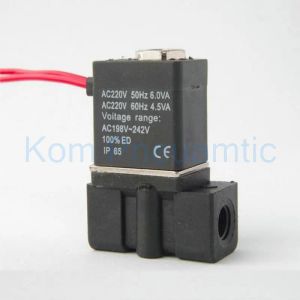 KOM Pneumatic 2P025-08 Electric Mini PVC Plast Solenoid Ventil 1/4 