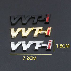 3D Metal Black Vvti Logo Letters Car Fender Emblem Trunk Abzeichen für Toyota Camry Corolla Yaris Rav4 Auris Vvti Sticker Accessorie