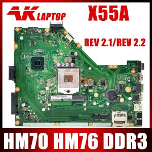 Motherboard X55A Laptop Motherboard HM70 HM76 eignet sich für ASUS X55A Original Motherboard Mainboard Rev 2.1/Rev2.2 DDR3