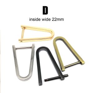 Metal Detachable Open Removable Screw Handbag Leather Shoulder Hand Bag Strap Belt Webbing Dee D Ring Buckle Clasp Repair DIY