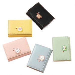 cute Rabbit Wallets for Women Small Zipper Girl Credit Card Holder for PU Leather Coin Purse Female Wallet N923#