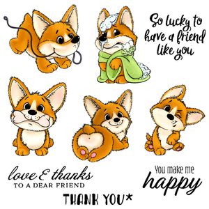 MangoCraft Cute Pet Dog Cutting Dies Clear Stamp Dogs Holiday Life Scrapbooking DIY Metal Cut Dies Silicone Stamps Cards Decor