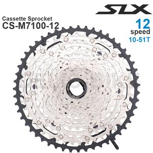 Shimano SLX M7100 1x12Vグループセットシフターリアデレイラー12速度10-45T/51Tカセットスプロケットチェーン124L MTBバイクオリジナル