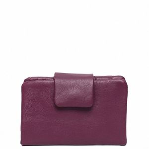 carteira de couro genuíno natural para mulheres diárias de bolsa functial de bolsa design feminino portador de cartões de couro casual feminino embreagens i88i#