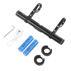 Cykelstyrning Utökad konsol Bike Headlight Mount Bar Computer Holder MTB Cycling Alloy Support Extender Flash Light