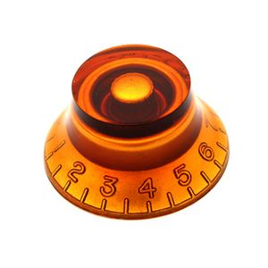 4PCS Guitar Guitar Bass Knob Amber Bell Top Hat Speed ​​Volume Tone Knob dla Epi LP Electric Guitar Bass