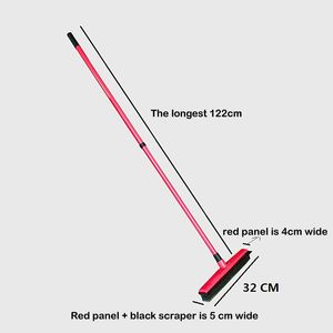 Husdjurmatta hårborttagning kvast skrapa dammfönster renare lång tryck handfri tvätt mopp gummi golv borste hem rengöring verktyg