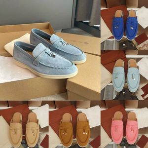 2024 With Box Loafers Dress Shoes Designer Casual Sneaker Sandals Slippers Men Women Loafer Flat Low Suede Cow Leather Oxfords Mens Summer Moccasins Slip Sneakers