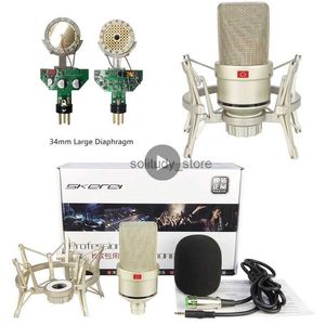 Microphones Studio Professional Mikrofonkondensator PC Streaming Karaoke Singen Wired Mikrofon Microph Mike Soundq