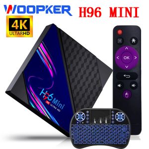 ボックスウォープカースマートテレビボックスH96ミニV8アンドロイド10 2GB RAM 16GBサポート1080p 4KグーグルプレイH96miniメディアプレーヤーwifiセットトップボックス