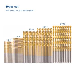 1.0-13mm Cobalt Coated Twist Drill Bit Set HSS M35 Gun Drill Bit For Wood/Metal Hole Cutter Power Tools