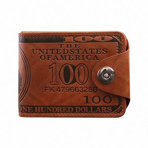 fi New Leather Men Wallet Dollar Price Wallet Casual Clutch Mey Purse Bag Credit Card Holder Coin Purse Men Wallets k2ek#