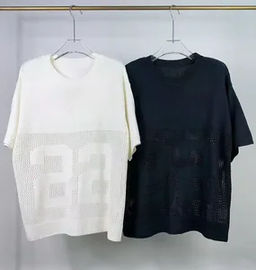 Męskie koszulki Polos Polos T-shirts okrągłe szyję haftowane i wydrukowane letnie zużycie w stylu polarnym z ulicą czysty rozmiar bawełny: S-3XL 6645